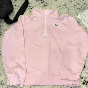 Vineyard Vines Light Pink Quarter-Zip Sweatshirt
